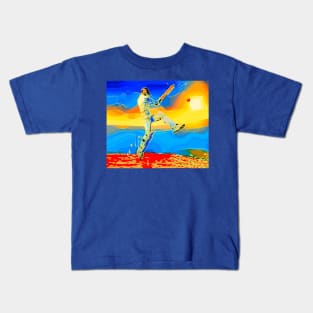 World Cup Cricket Batsman Kids T-Shirt